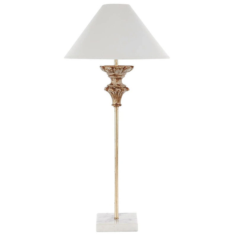 Настольная лампа Gilbert Provence Table lamp Белый Коричневый винтаж в Перми | Loft Concept 