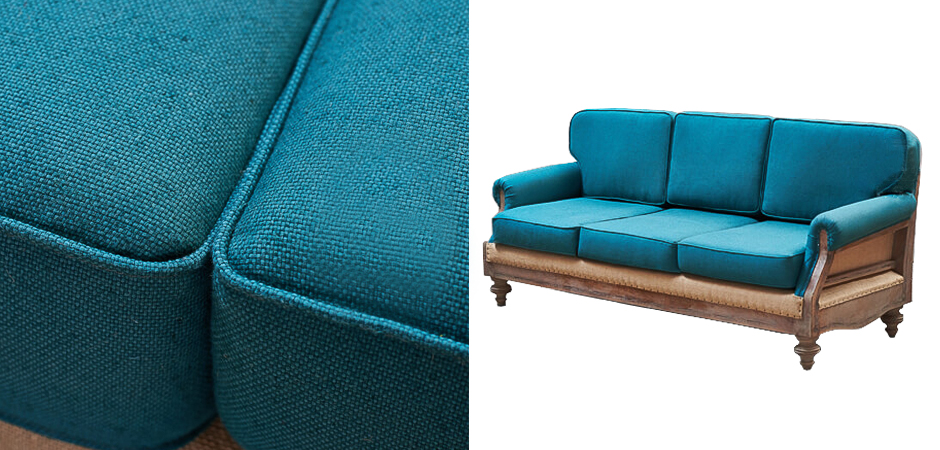 Диван Deconstructed Sofa turquoise Linen triple Диван Deconstructed Sofa turquoise Linen triple - Loft-Concept в Перми