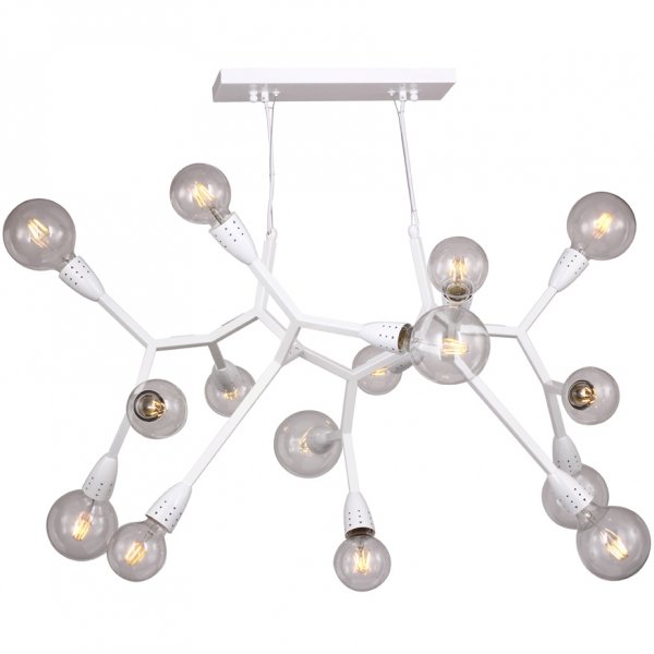 Люстра Polygon Chandelier 15 White Белый в Перми | Loft Concept 