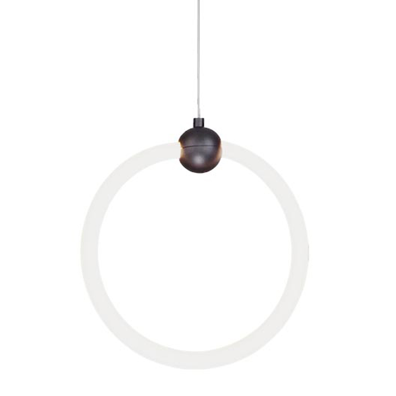 Подвесной светильник RING LIGHT Black Черный Белый в Перми | Loft Concept 