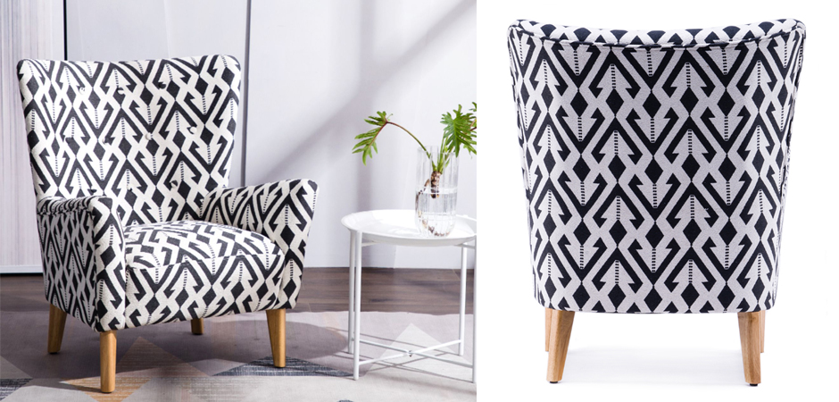 Кресло Black and White Triangle Chair - фото №1