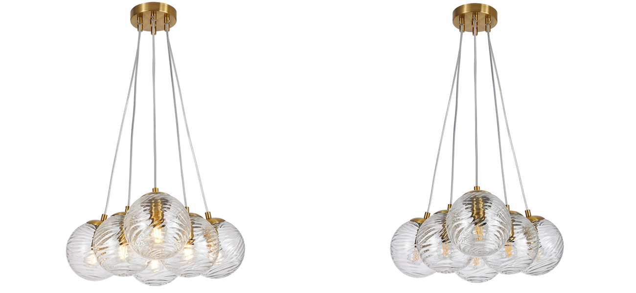 Люстра Perforated Glass Bubbles 6 ламп - фото №2