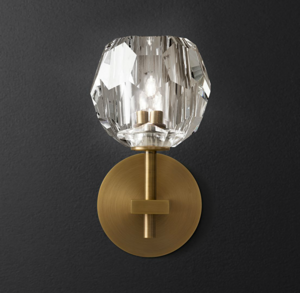 Бра RH Boule de Cristal Single Sconce Brass Латунь в Перми | Loft Concept 