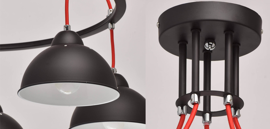Люстра Black Cup 5 Люстра Black Cup 5 - Loft-Concept в Перми