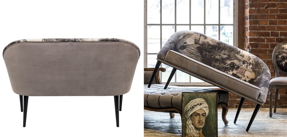 Диван Sofa Bengal gray landscape Диван Sofa Bengal gray landscape - Loft-Concept в Перми