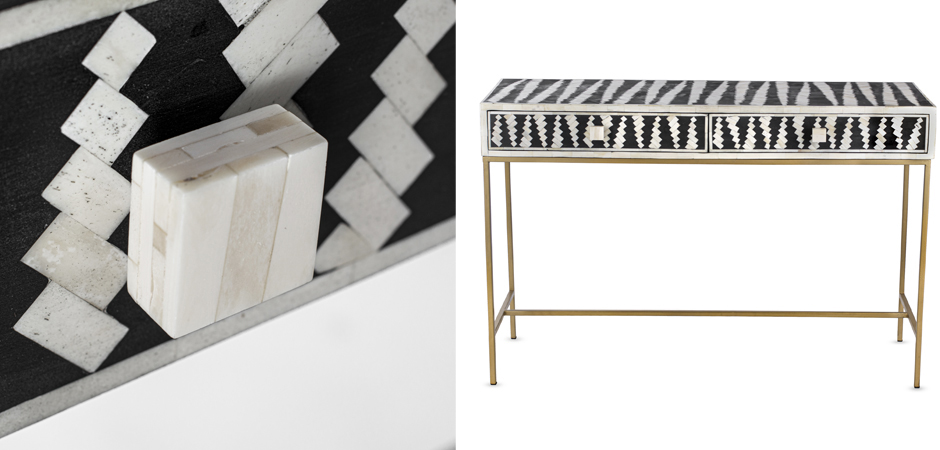 Консоль Mandika Bone Inlay Console Консоль Mandika Bone Inlay Console - Loft-Concept в Перми