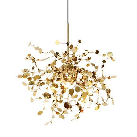 Люстра Terzani Argent Suspension Pendant lamp 40 Gold Глянцевое золото в Перми | Loft Concept 