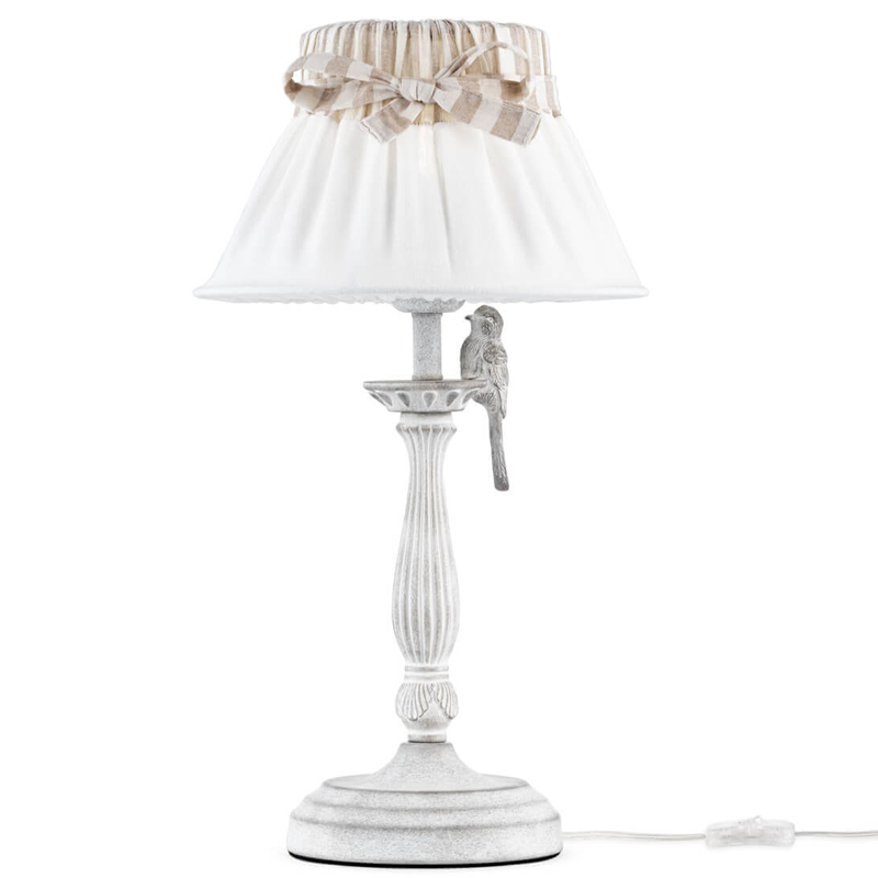 Настольная лампа Refined Provence Table lamp Белый Бежевый в Перми | Loft Concept 