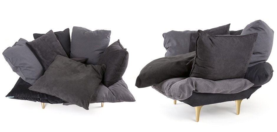 Кресло Seletti Armchair Comfy charcoal grey Кресло Seletti Armchair Comfy charcoal grey - Loft-Concept в Перми