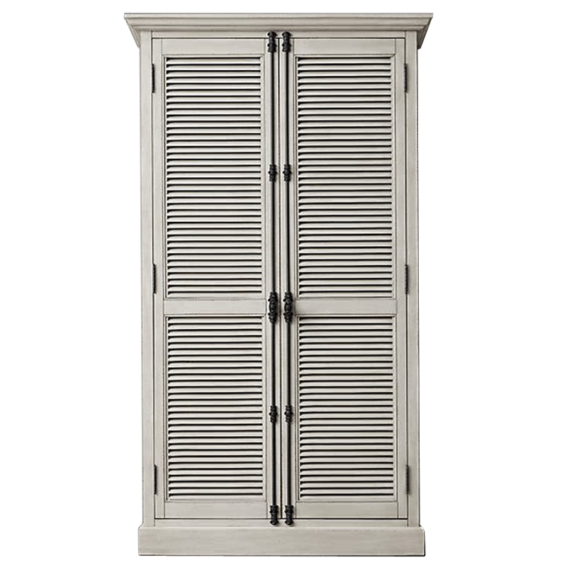 RH Shutter Double-Door Cabinet Шкаф с реечными дверями светлый дуб  в Перми | Loft Concept 