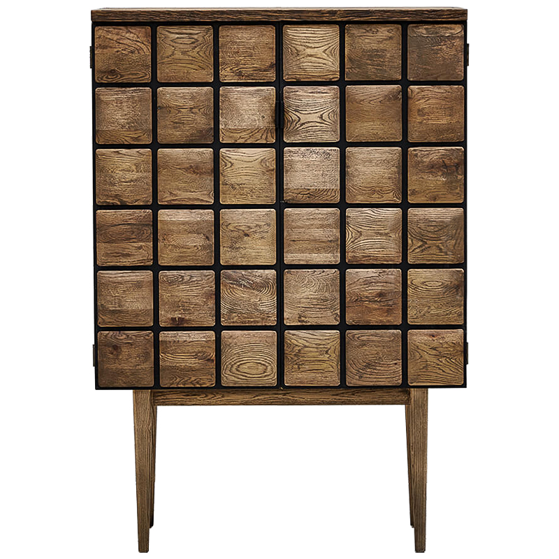 Комод из дуба с 2-мя дверцами Nakain chest of drawers Коричневый в Перми | Loft Concept 