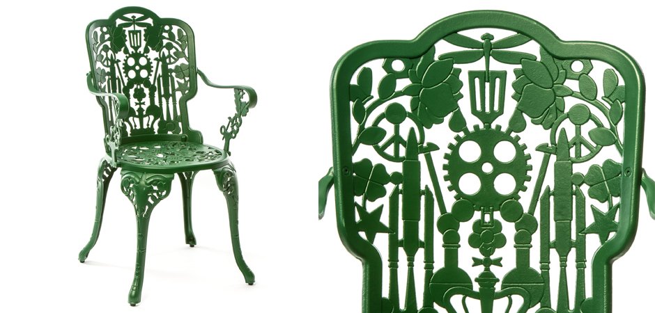 Стул Seletti Industry Collection ALUMINIUM ARMCHAIR – GREEN Стул Seletti Industry Collection ALUMINIUM ARMCHAIR – GREEN - Loft-Concept в Перми