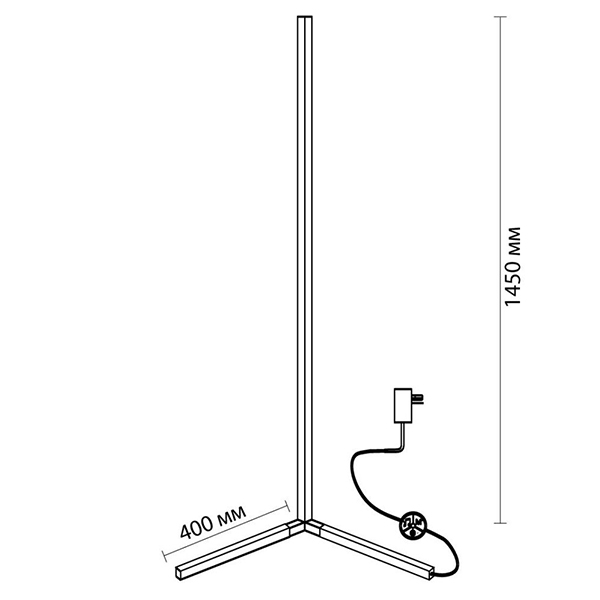 Торшер Trumpet Tube Black Angled в Перми