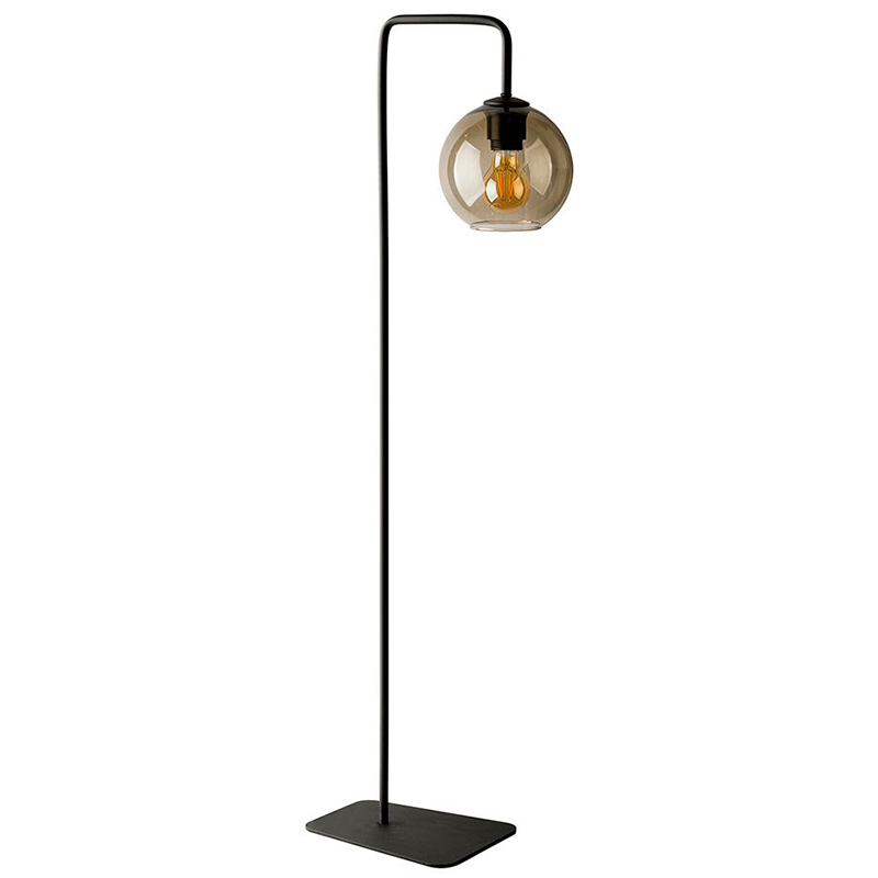 Торшер Franco Floor Lamp Янтарный Черный в Перми | Loft Concept 