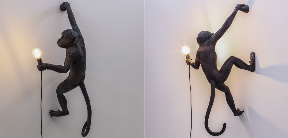 Бра Seletti The Monkey Lamp Hanging Version Right Бра Seletti The Monkey Lamp Hanging Version Right - Loft-Concept в Перми