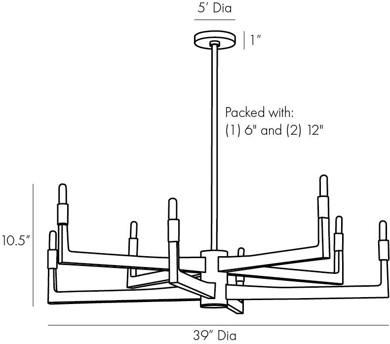 Люстра Arteriors GRIFF CHANDELIER в Перми