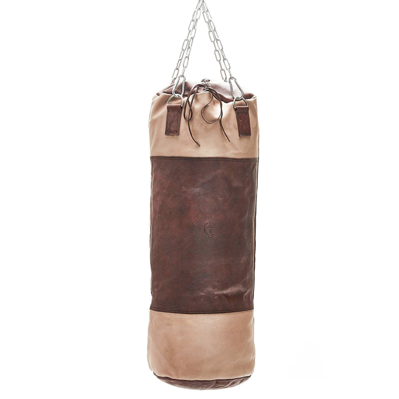 Боксерская груша BROWN LEATHER HEAVY PUNCHING BAG Коричневый Бежевый в Перми | Loft Concept 