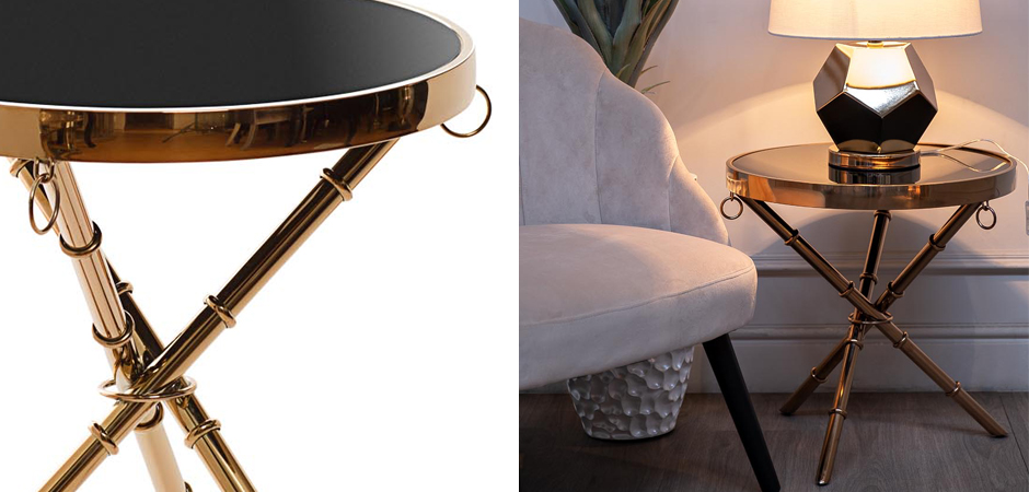 Стол Metal Bamboo Table pink gold Стол Metal Bamboo Table pink gold - Loft-Concept в Перми