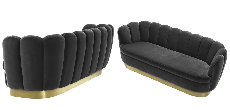 Диван Eichholtz Sofa Mirage dark grey Диван Eichholtz Sofa Mirage dark grey - Loft-Concept в Перми
