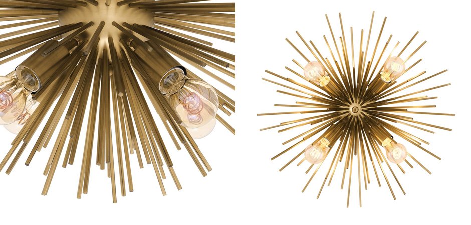 Потолочный светильник Ceiling Lamp Boivin Brass Потолочный светильник Ceiling Lamp Boivin Brass - Loft-Concept в Перми