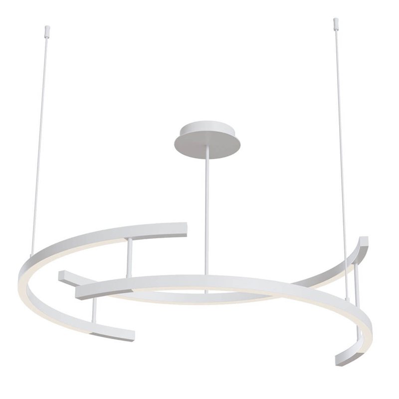 Люстра Smeragde Light Chandelier white arcs Белый в Перми | Loft Concept 