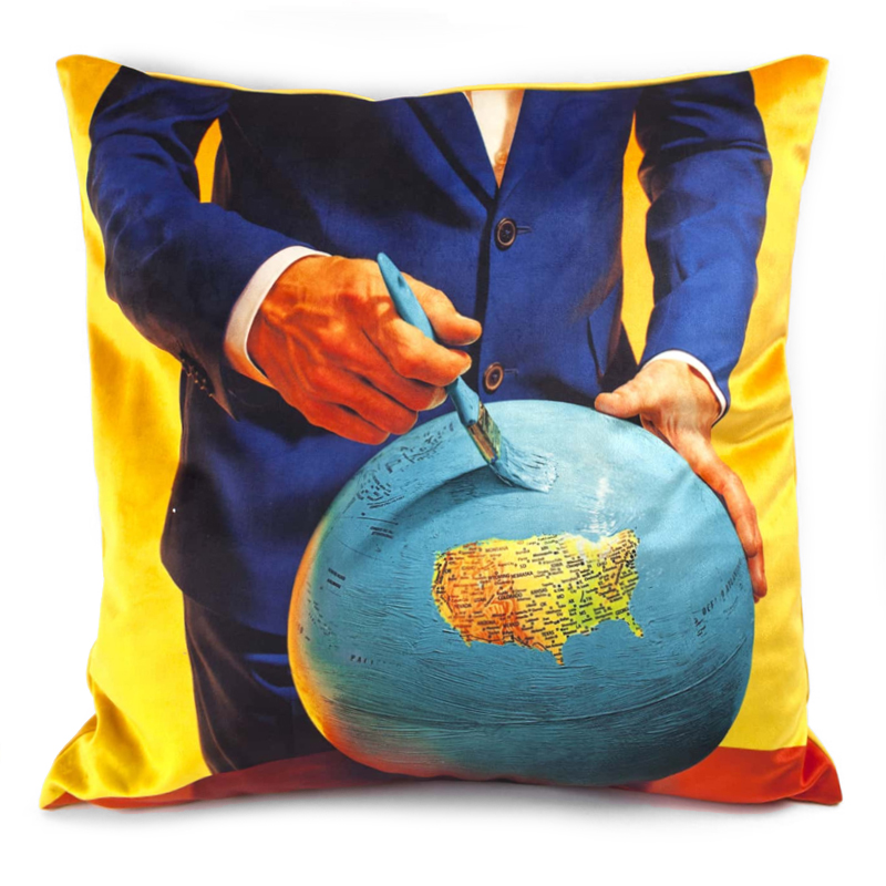 Подушка Seletti Cushion Globe Design Toiletpaper Мульти в Перми | Loft Concept 