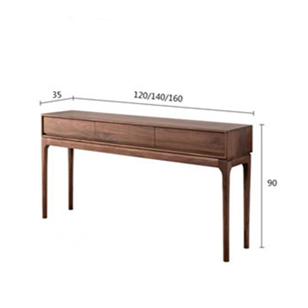 Консоль деревянная прямоугольная с 3-мя ящиками Moon Walnut Furniture Консоль деревянная прямоугольная с 3-мя ящиками Moon Walnut Furniture в Перми