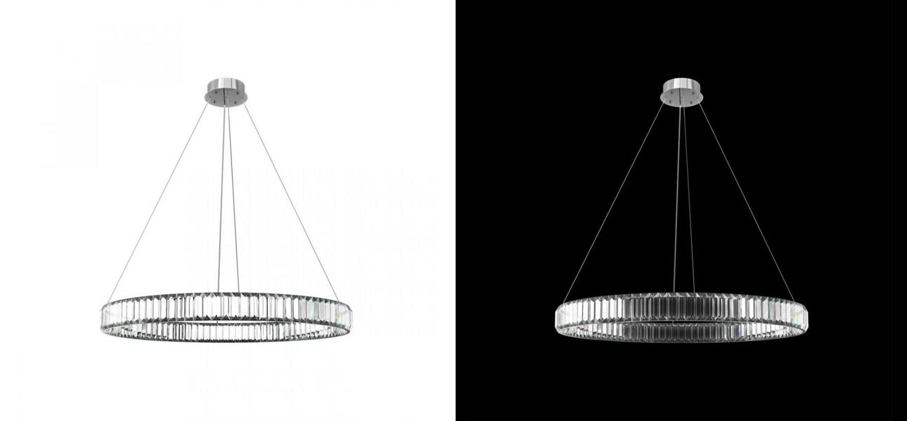 Люстра Crystal Ring Silver диаметр 80 - фото