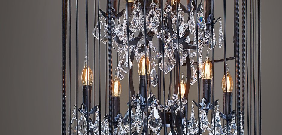 Люстра Steampunk Birdcage Chandelier 60 black Люстра Steampunk Birdcage Chandelier 60 black - Loft-Concept в Перми