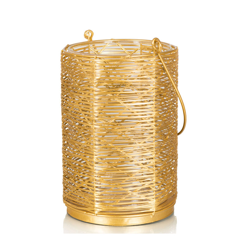 Подсвечник Gold Wicker Candlestick Золотой в Перми | Loft Concept 