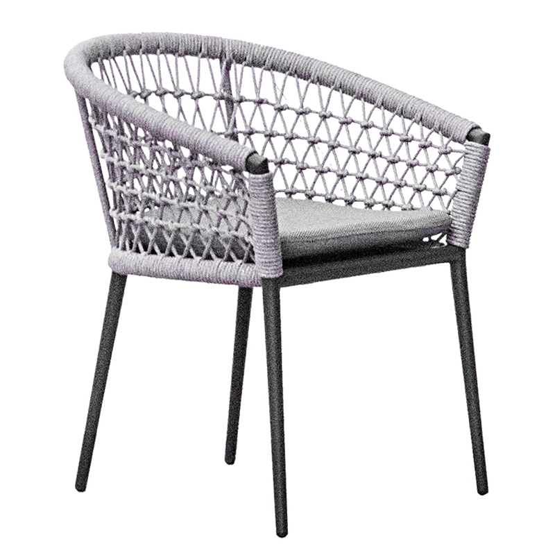 Стул Niels Outdoor Chair Серый Черный в Перми | Loft Concept 