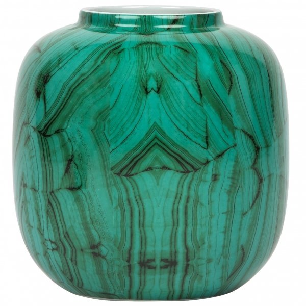 Ваза Malachite Vase Low Малахит в Перми | Loft Concept 