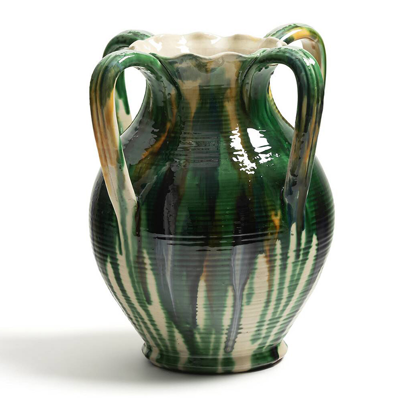 Ваза Faience Vase III Белый Зеленый Желтый Синий в Перми | Loft Concept 