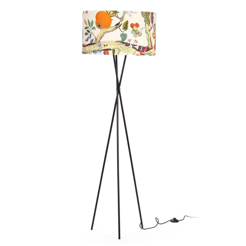 Торшер Colored Lampshade Tree Floor Lamp Мульти Черный Торшер Colored Lampshade Tree Floor Lamp Мульти Черный в Перми | Loft Concept