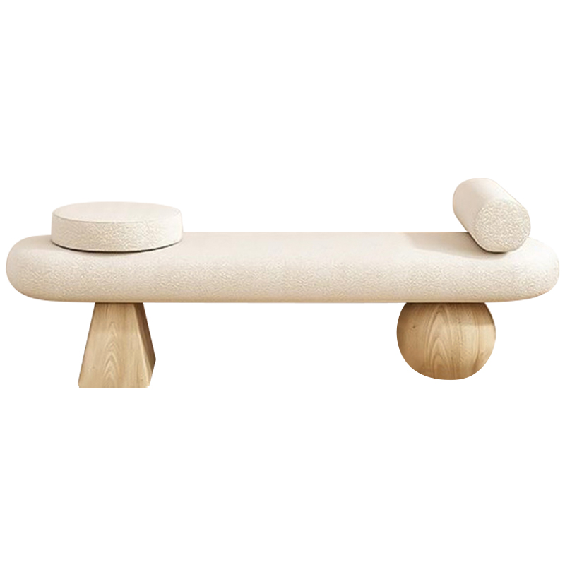 Банкетка Hollie Wooden Forms Bench Бежевый Древесина в Перми | Loft Concept 