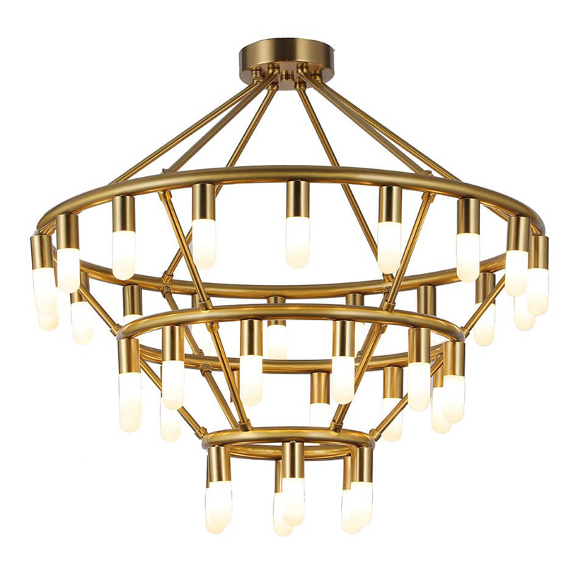 Люстра Maynor Candles Chandelier Латунь в Перми | Loft Concept 