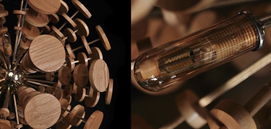 Люстра Wooden Glowworm Sphere Люстра Wooden Glowworm Sphere - Loft-Concept в Перми