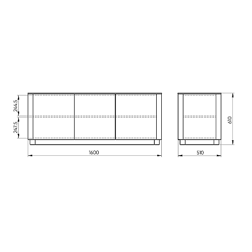 Тумба серо-бежевая с 3-мя дверцами Tammi  в Перми