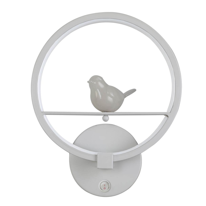 Бра Bird Ring Sconce white Белый в Перми | Loft Concept 