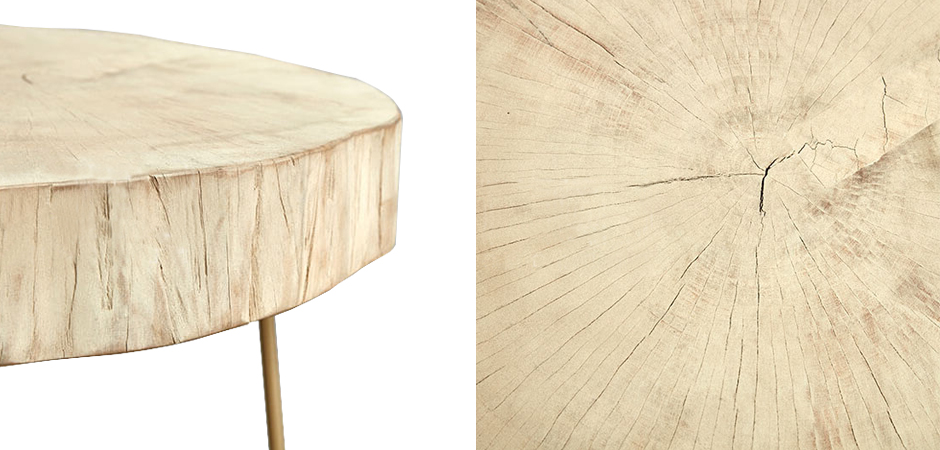 Комплект столиков Saw Cut Beige Wood Coffee Table Комплект столиков Saw Cut Beige Wood Coffee Table - Loft-Concept в Перми