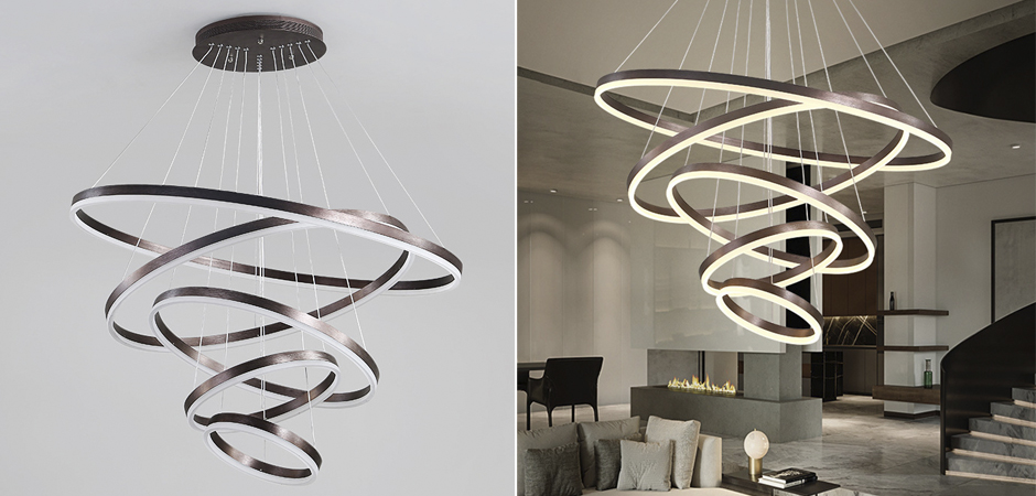 Люстра Ribbon Circles Chandelier Люстра Ribbon Circles Chandelier - Loft-Concept в Перми