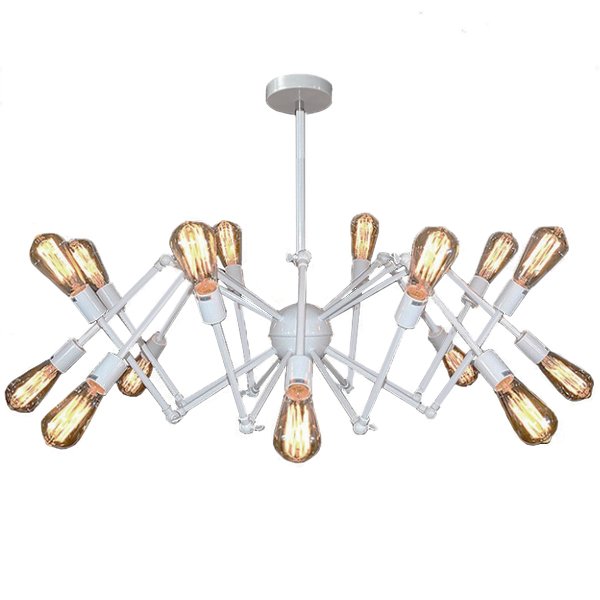 Cветильник Loft Sputnik Chandelier Spider White Белый в Перми | Loft Concept 