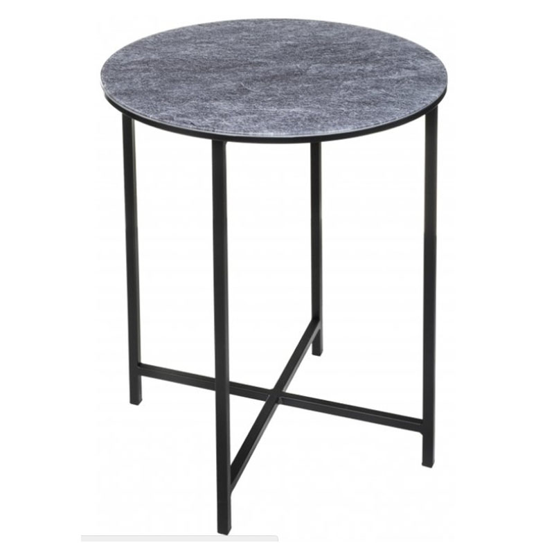 Приставной стол Zermatt Side Table round gray Серый (Gray) в Перми | Loft Concept 