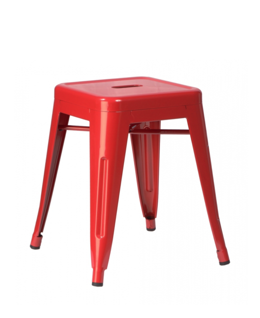 Кухонный стул Tolix Kitchen Stool 45 Черный Салатовый Нержавеющая сталь Голубой Желтый Зеленый Красный Оранжевый Белый в Перми | Loft Concept 