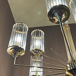 Люстра с 9-ю цилиндрическими стеклянными плафонами Jeanette варинант исполнения - 5 | Loft Concept в Перми