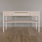 Дизайнерская Консоль с полкой и ящиком Primo Светлый дуб варинант исполнения - 1 | Loft Concept в Перми
