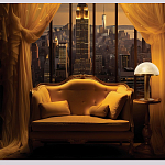 Настольная лампа c абажуром в форме купола из натурального камня  Heavenly Harmony варинант исполнения - 6 | Loft Concept в Перми