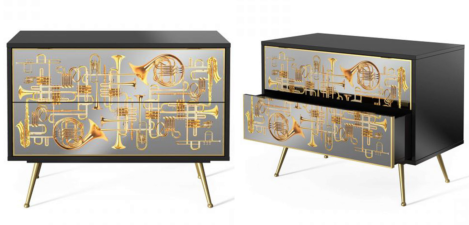 Комод Seletti Chest of Two Drawers Trumpets Комод Seletti Chest of Two Drawers Trumpets - Loft-Concept в Перми