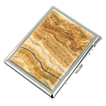 Портсигар с газовой зажигалкой из натурального камня Оникс Stone Cigarettes Cases варинант исполнения - 1 | Loft Concept в Перми