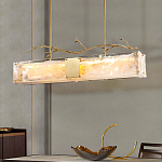 Люстра прямоугольная из фактурного стекла Chandelier Beam варинант исполнения - 6 | Loft Concept в Перми